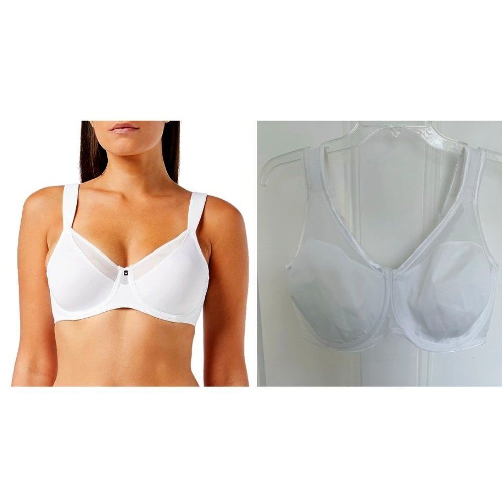 Triumph Bra 40F NEW White Full Coverage Underwire Minimizer No Tags Plus Size